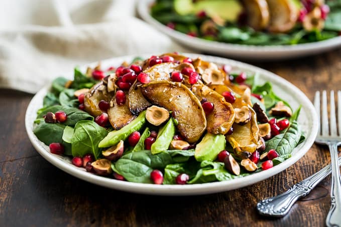Roasted Pear Spinach Salad: Versatile Recipe for Meal Prep & Entertaining